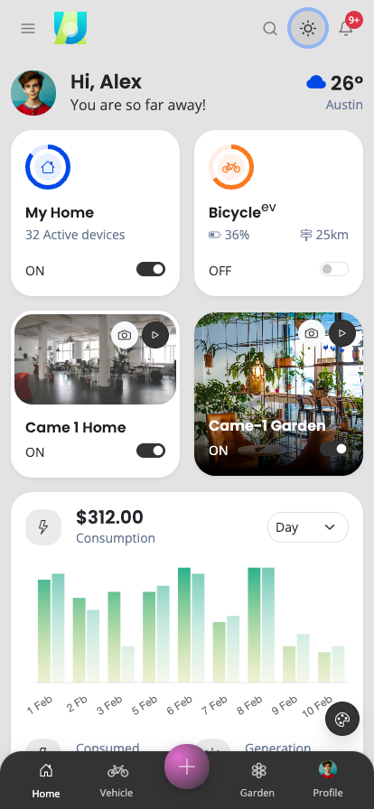 SmartUIUX Mobile Admin UI UX bootstrap 5 themes dashboard mobile HTML template- Smart home IOT Vehicle Gardening Devices Mobile app UI kit template 12